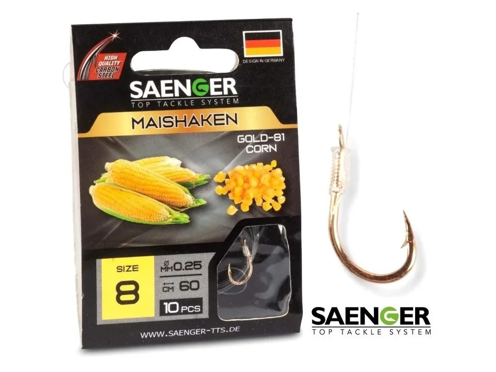 Navázané háčky pro lov na kukuřici Saenger Maishaken Gold-81 Cenový Hit
