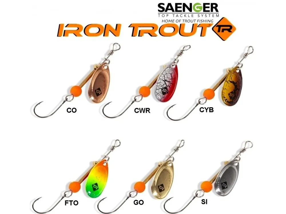 Cenová Bomba Saenger rotační třpytka Iron Trout Spinner 4,0 g