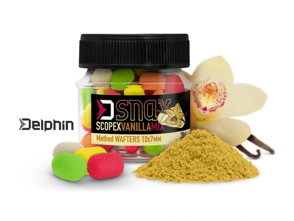 Časově Omezené Delphin nástraha MIX D SNAX WAFT Scopex-Vanilka 20 g