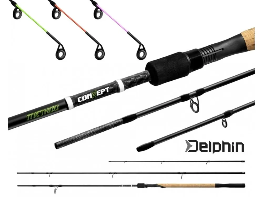 Prut Delphin Method CONXEPT + 3 špičky Cenově Výhodný