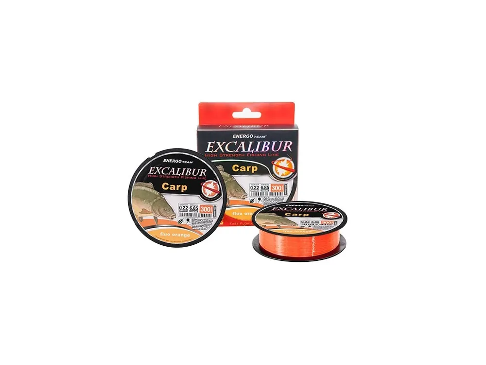 Cenový Hit EXCALIBUR VLASEC CARP FEEDER FLUO ORANŽOVÁ 300M