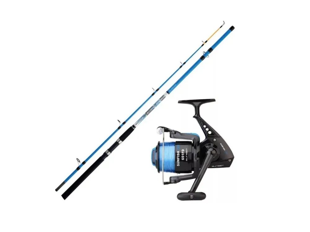 Zlevněný SUNSET MOŘSKÝ PRUT TAMARA POWER ZXR 210CM, 100-300G + NAVIJÁK SUNFISH 651 FD