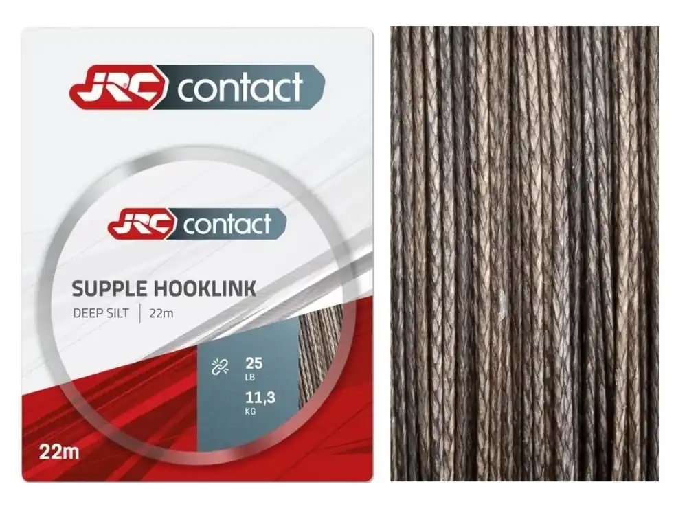 Časově Omezené JRC Návazcová šňůrka Supple Hooklink Deep Silt 30lb / 22m