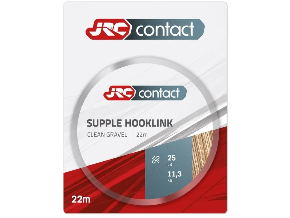 JRC Návazcová Šňůrka Supple Hooklink Clean Gravel 30lb / 22m Levný