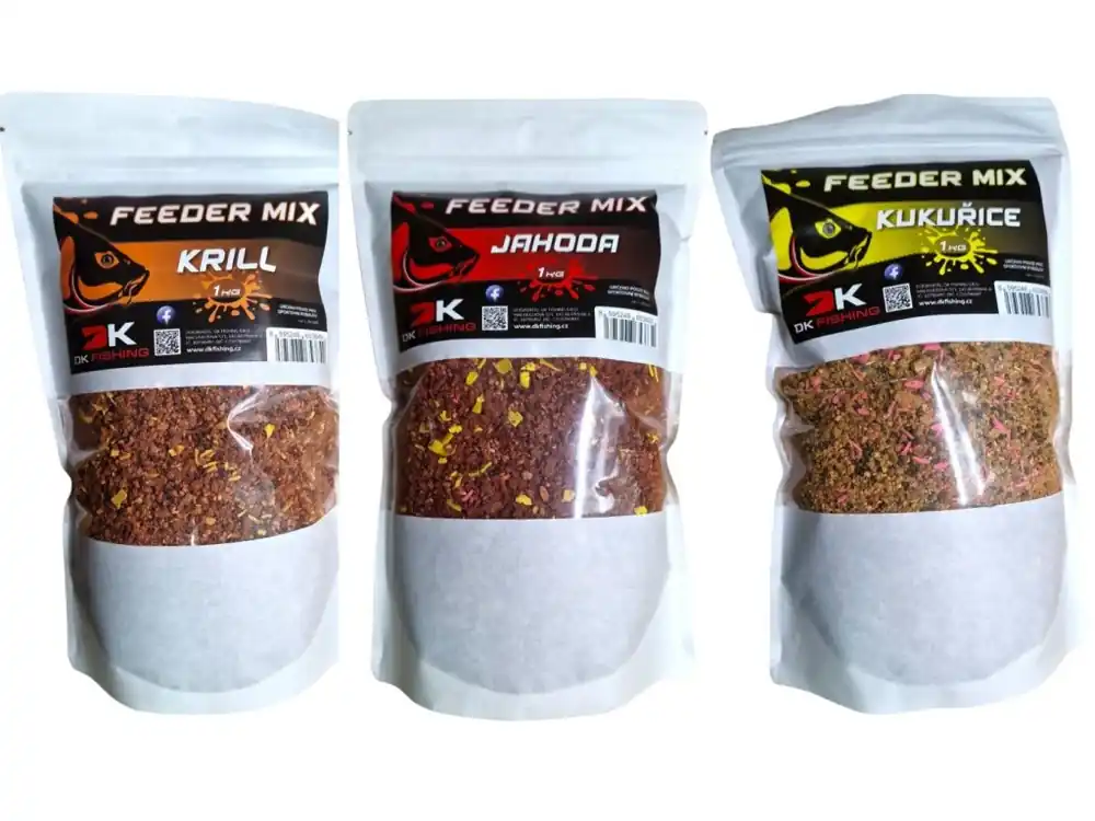 DK FISHING Feeder mix vlhčený kukuřice 1kg Must-Have