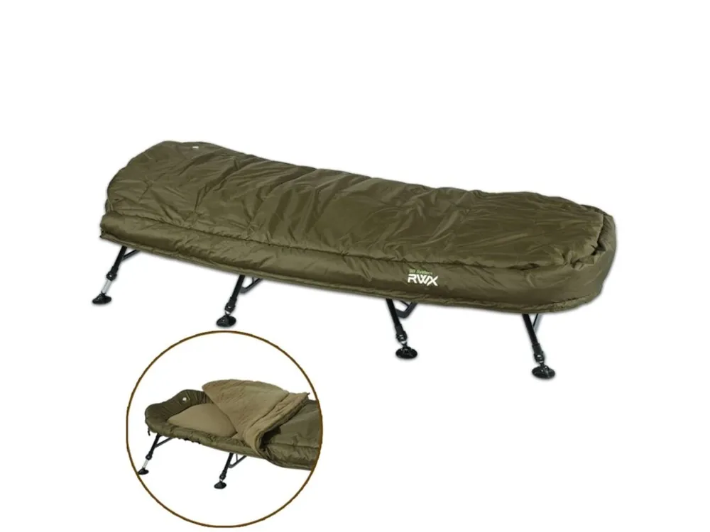 Poslední Šance Giants fishing Lehátko + spací pytel Bedchair/Sleeping Bag System RWX
