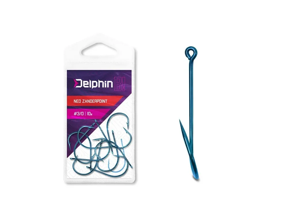 Háček Delphin B! NEO ZanderPoint BLU / 10ks Top Prodej