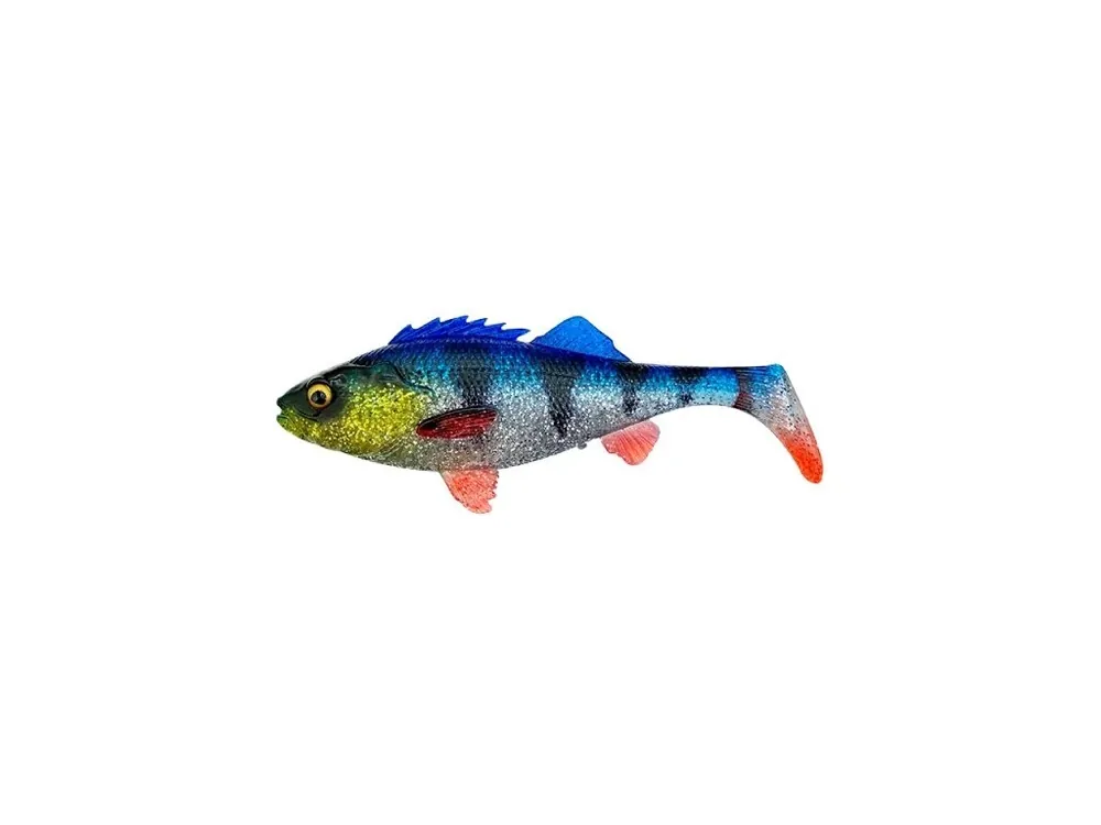 Horká Nabídka Savage Gear Gumová Nástraha 4D Perch Shad Blue Silver